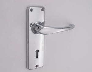 Phòng tắm hiện đại 2 đòn bẩy xử lý khóa đôi sắt nhôm chốt 2 đòn bẩy Mortise <span class=keywords><strong>lockset</strong></span> Nhà cung cấp cửa đòn bẩy xử lý khóa Bộ - Product Image 6