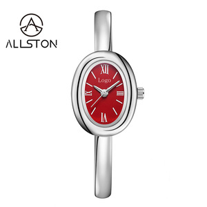 Montre pour femme Virtue Simple Fashion, étanche, boîtier en alliage doré, petit cadran ovale, chiffres romains, mouvement japonais, montre pour femme - Product Image 2