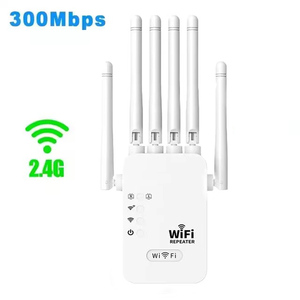 Repetidor WiFi de 2.4GHz, Amplificador de Señal de 300Mbps, Amplificador de Red Interior/Exterior con 4 Antenas Externas y Puerto Ethernet - Product Image 2