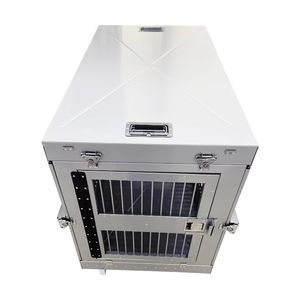 Jaula <span class=keywords><strong>de</strong></span> Aluminio <span class=keywords><strong>para</strong></span> <span class=keywords><strong>Perros</strong></span> con Alta Ventilación, Ventanas <span class=keywords><strong>de</strong></span> Malla, Plegable, <span class=keywords><strong>para</strong></span> Uso en Verano, Transportín Refrigerante <span class=keywords><strong>para</strong></span> Mascotas <span class=keywords><strong>para</strong></span> Actividades al Aire Libre en Climas Cálidos - Product Image 3