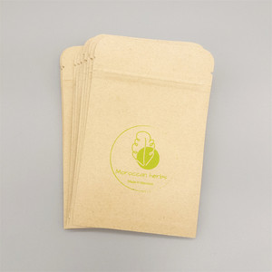 Borsa con sigillo laterale bassa Moq 3 bustina da tè vuota biodegradabile personalizzata bustina da tè con sigillo termico a tre lati bustina da caffè - Product Image 4