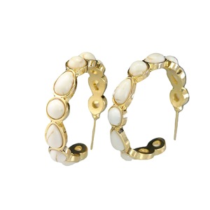 Orecchini a Cerchio a Forma di C per Donne, Stile Vintage, Accessori per Orecchie da Indossare Quotidianamente - Product Image 5