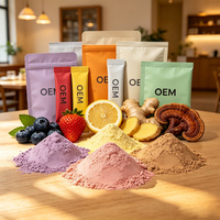Poudre de boisson au collagène de fraise GOKAGO, emballage de détail, approvisionnement en gros pour les importateurs et distributeurs de marques de produits de santé, service OEM ODM
