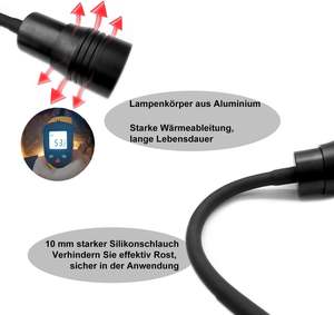 Luces <span class=keywords><strong>LED</strong></span> para <span class=keywords><strong>Acuario</strong></span> Boxtech con Zoom, 3 Colores Ajustables, Distancia Focal Ajustable, Resistencia a la Temperatura, Disipación Rápida de Calor, Sostenibles - Product Image 5