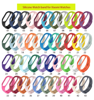 Bracelet de montre intelligente pour MI 6 5 4 3, bracelet de montre intelligente en silicone caoutchouc sport pour Mi Band 6 5 3 4
