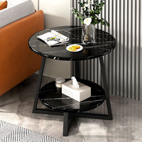 Table double couche pour la salle à manger, le salon, le canapé, le côté du canapé, mini table pour le balcon, table basse