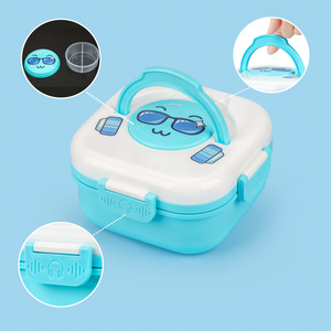 กล่องเบนโตะพลาสติก2025ใหม่1000มล. กล่องอาหารกลางวันถนอมอาหารสำหรับเด็กใช้ในสำนักงานและโรงเรียน - Product Image 4