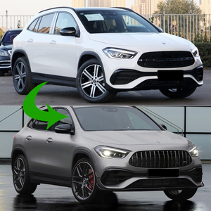 Kits de carrosserie pour <span class=keywords><strong>Mercedes</strong></span> <span class=keywords><strong>Benz</strong></span> Classe <span class=keywords><strong>GLA</strong></span> H247 GLA200 GLA35 GLA45 <span class=keywords><strong>AMG</strong></span> 2020+ Pare-chocs avant Becquet Diffuseur Accessoires - Product Image 4