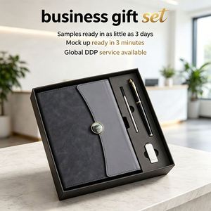 Libreta Corporativa Moderna de Piel Sintética con Bolígrafo USB, Personalizable con Marca, OEM, Set de Regalo para Empleados en Caja - Product Image 3