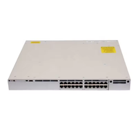 Harga bagus 9300 seri asli CISCOS 9300 seri C9300-24S-E 24 GE SFP port jaringan sakelar Modular sakelar Uplink