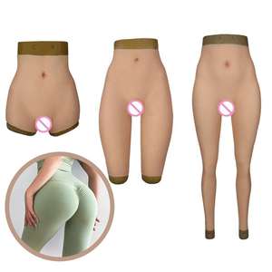 Pantalones Cortos con Vagina de Silicona para Travestis, Pantalones Cortos con Vagina Falsa y Almohadillas Grandes para Ladyboy - Product Image 1