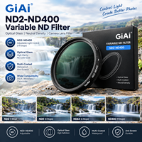 Filtre ND Variable OEM ODM d'usine ND2-ND400 en Verre Optique pour Objectif d'Appareil Photo, Filtre à Densité Neutre 37 40.5 49 52 55 58 62 67 77mm