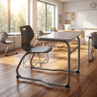 Chaise de bureau combinée moderne en plastique avec garantie de 15 ans pour la maison, le bureau, l'appartement, l'hôpital, la chambre, les écoles et l'usage commercial