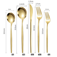 Lot de 4 couverts en acier inoxydable (couteau, fourchette et cuillère), faciles à nettoyer, pour dîner en famille, fête d'anniversaire, mariage, festival, camping