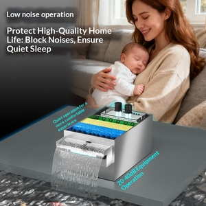 Bassin extérieur rectangulaire moderne en acier inoxydable pour usage domestique, système de circulation d'eau automatique intelligent, grand <span class=keywords><strong>aquarium</strong></span> externe - Product Image 6
