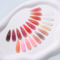Nouveauté : Polygels non collants pour extension d'ongles, gel UV de construction, gel pour ongles de haute qualité, marque privée OEM, 21 couleurs
