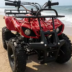 Motocicleta de Gasolina de 2 Tiempos para Jóvenes, Vehículo Todoterreno Mini de <span class=keywords><strong>50cc</strong></span> con Cadena para Niños, ATV de Carreras de 40 km/h - Product Image 2