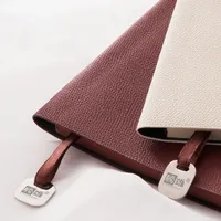 Carnet en cuir PU souple avec logo personnalisé, reliure cousue, feuilles mobiles, journal imprimé, cadeau pour l'école et le bureau, reliure spirale thermique