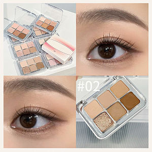 Paleta de Sombras de Ojos Mineral de Seis Colores con Logotipo Personalizado, Baja Saturación, Mate, Brillante, Contorneado, Iluminador, Luminoso - Product Image 3