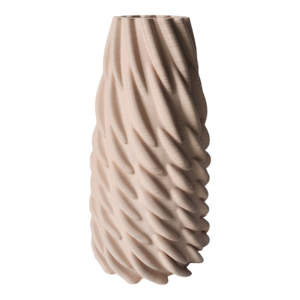 Vaso in ceramica contemporaneo con design stampato in 3D per l'arredamento del soggiorno - Product Image 1