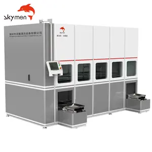 Skymen Multiple Tanks Functions Big Capacity Rinse Bubbling Spray Lift 38L 1500L Industry Ultrasonic Cleaner