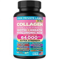 Kapsul Suplemen Kolagen Biotin Keratin Hyaluronic Penawaran Spesial 60 Kapsul 2 Kali Sehari untuk Wanita Tidak untuk Ibu Hamil