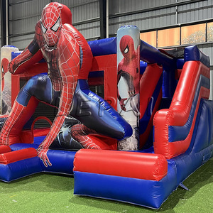 Château Gonflable Gonflable <span class=keywords><strong>Spiderman</strong></span> Combo Toboggan - Product Image 3