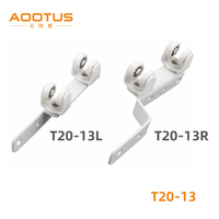 Support universel pour rail carré flexible, accessoires pour plis en S, plis ondulés, plis en vague, glissière en acier POM pour système motorisé