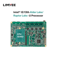 Nouvelle carte mère industrielle LIMYEE OEM/ODM Intel Alder Lake/Raptor Lake en stock, DDR5 32 Go, dissipateur thermique à ventilateur, 4 Ethernet LAN, 3,5 pouces