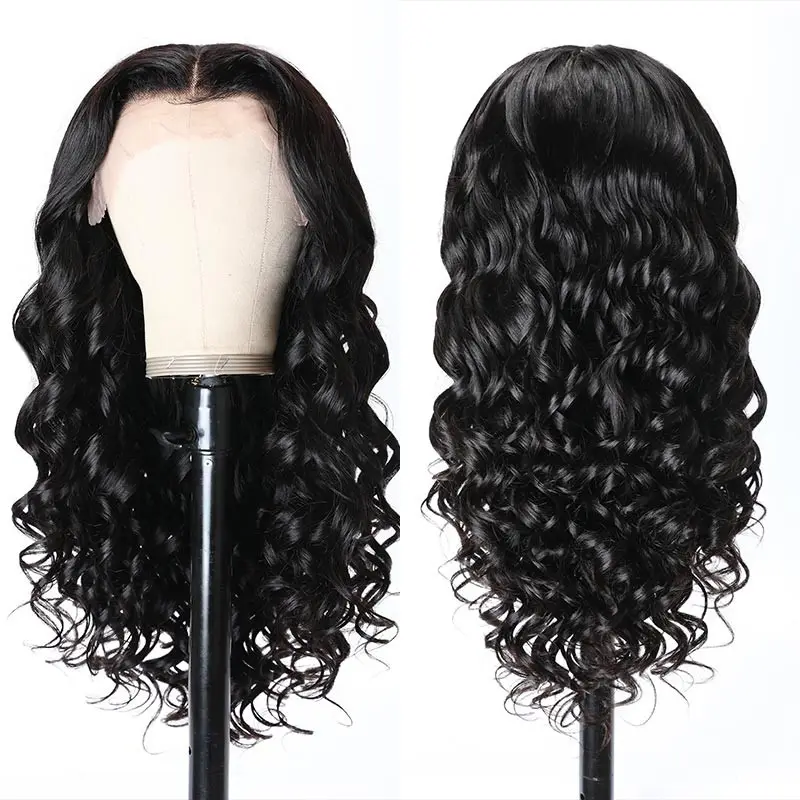 Rxhair 22 Inch Losse Golf Braziliaanse Pruik Maagdelijke Menselijk Origineel Haar Lijmloze Groothandel Pruiken Voor Zwarte Vrouwen