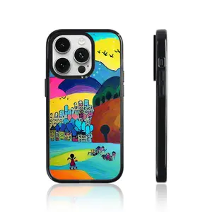 Low MOQ Autism Care Design Phone Case For IPhone 15 14 13 Pro Protect Mobile Cover With Strong Magnets Wireless Charging Case