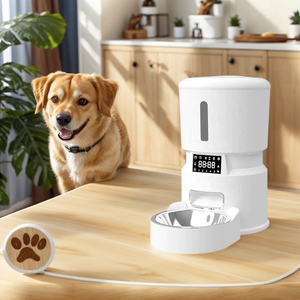 2025 휴대용 4L 자동 스마트 애완 동물 피더 이중 전원 공급 장치 안티 잼 음성 녹음기 이중 전원 고양이/개 4 식사/일 타이머 - Product Image 4