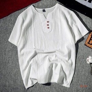 T-shirt en coton à manches courtes pour homme, personnalisé, uni, été, mode, haute qualité, streetwear décontracté, t-shirts de sport surdimensionnés pour homme - Product Image 3