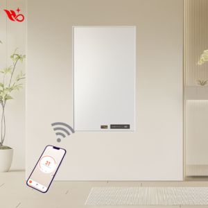 Calentador Infrarrojo de Carbono Portátil Independiente con Termostato Ajustable, Control por Aplicación, Cobertura de 40-120 pies cuadrados, Clase de Eficiencia Energética Metal - Product Image 1