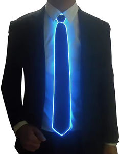Envío rápido de la gota Hombres a todo color informal divertido iluminar <span class=keywords><strong>corbatas</strong></span> fiesta mostrar Decoración - Product Image 5