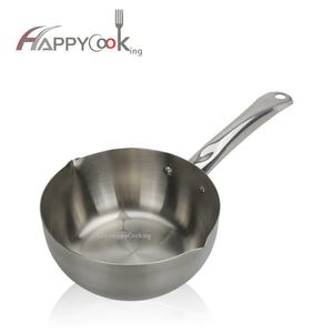 Commercio all'ingrosso prezzo più basso in acciaio inox salsa di pan pentole pentola con maniglie, pentola di acciaio inox pancia stufe - Product Image 2