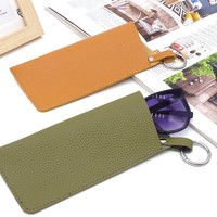 Étui à lunettes à la mode en gros à crochet anneau circulaire étui de protection portable pour lunettes de sport et lunettes de soleil