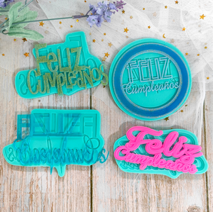 Letras en <span class=keywords><strong>español</strong></span> para decoración de Mousse, molde decorativo de silicona para Fondant, feliz cumpleaños, Chocolate, novedad - Product Image 1