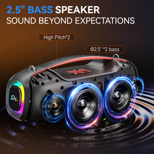 SING-E ZQS-X1 nhà máy bán hàng trực tiếp, di động ngoài trời BT loa với RGB đèn và FM chức năng, hỗ trợ <span class=keywords><strong>USB</strong></span>/TF/AUX giao diện - Product Image 5