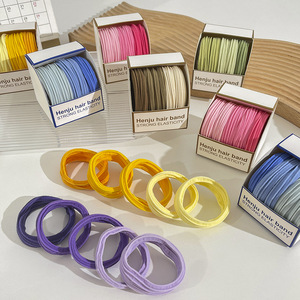 Coleteros de pelo estilo coreano en colores dulces para mujer, alta elasticidad, respetuosos con el cabello y adecuados para el verano, nuevo estilo 2022. - Product Image 1