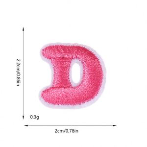 Parche Bordado Termoadhesivo de 2.2 cm con Letras Mini Coloridas - Product Image 5