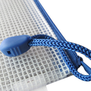 Comix Mesh Bag A4 Size Waterproof <b>Document</b> <b>File</b> Storage Bag with Zipper Closure for Office Use - Product Image 2