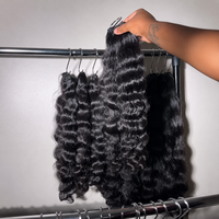 Ekstensi Rambut India Berkualitas Tinggi Grosir, Pengiriman Gratis, Rambut Asli