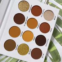 Palette de fards à paupières personnalisée avec logo, longue tenue, imperméable, nude, végane, hautement pigmentée, palette de fards à paupières en papier personnalisée, marque privée