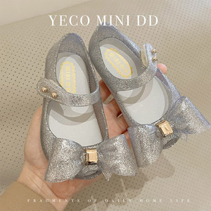 Zapatos Mary Jane de PVC para Verano, Zapatos Planos de Gelatina para Niños Pequeños, Sandalias de Gelatina, Zapatos de Princesa con Lazo para Niñas - Product Image 4