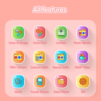 Cámara de Fotos para Niños, 48MP HD, Doble Lente, Impresión Instantánea, Impresión Térmica, Vlogging para Niños y Niñas, Regalo Navideño, Venta al por Mayor