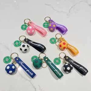 Creative for Football Plastic Keychain Pendant Simulation Football <b>Car</b> <b>Key</b> <b>Ring</b> Couple Backpack Accessories Gift - Product Image 1