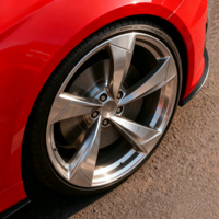 Nouvelles jantes en alliage d'aluminium forgé concave sur mesure argentées 19-21 pouces 5x112 114.3 compatibles avec Audi A8/S8/Q8/A7/S7/Q7 - Ajustement universel