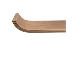 ठोस लकड़ी शैली यू-आकार घुमावदार लकड़ी की दीवार शेल्फ कमरे में रहने वाले के लिए उपयुक्त है, बेडरूम और रसोई