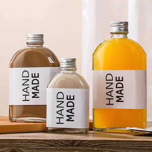 Bottiglia Quadrata in Vetro per Confezionamento di Caffè, Succo, <span class=keywords><strong>Latte</strong></span>, Vino 100 <span class=keywords><strong>ML</strong></span> 200 <span class=keywords><strong>ML</strong></span> 250 <span class=keywords><strong>ML</strong></span> 350 <span class=keywords><strong>ML</strong></span> 500 <span class=keywords><strong>ML</strong></span> - Product Image 4